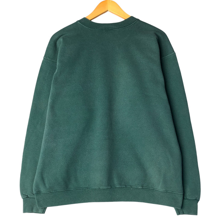 90s-00'S Vintage Nike Logo Sweatshirt, Made in USA, Men's Size Medium cotton green type Vintage Second Hand