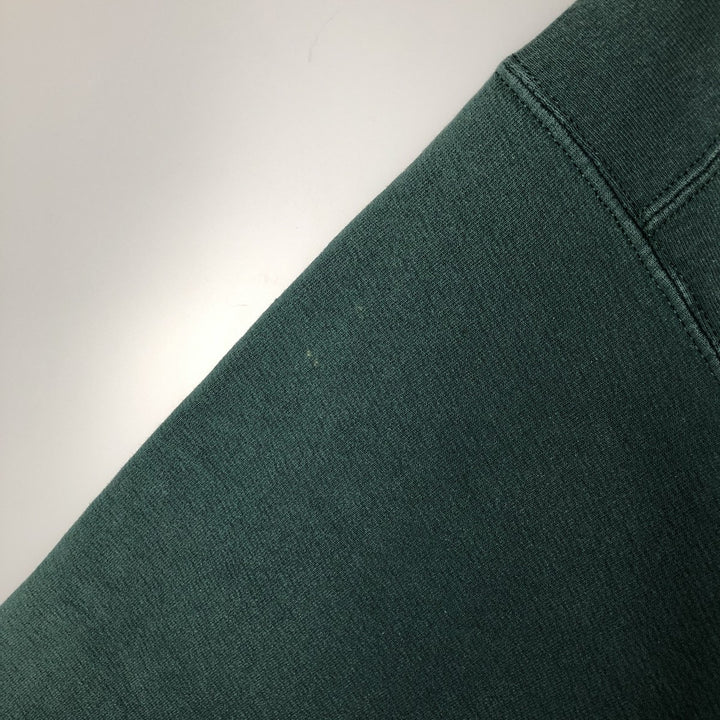 90s-00'S Vintage Nike Logo Sweatshirt, Made in USA, Men's Size Medium cotton green type Vintage Second Hand