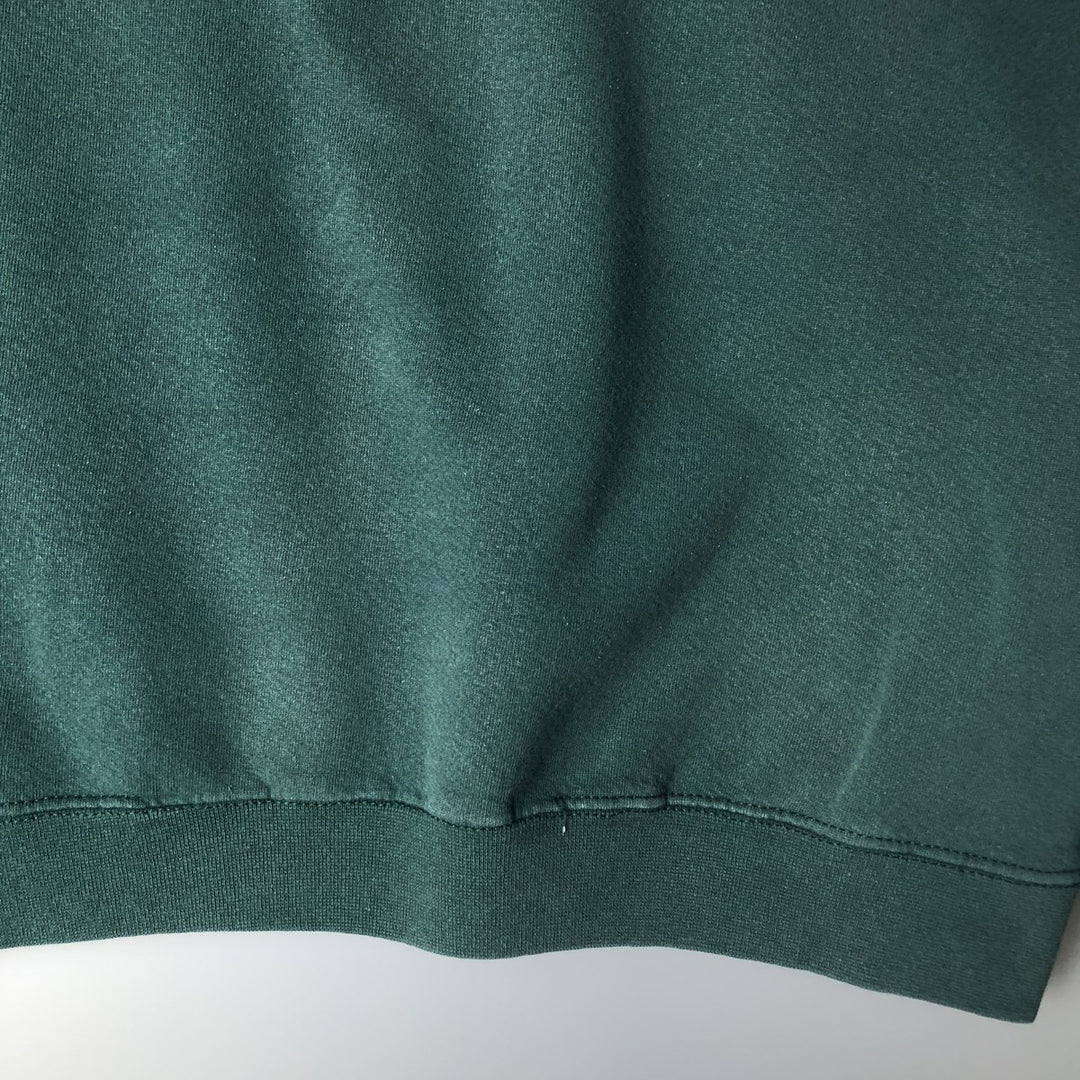 90s-00'S Vintage Nike Logo Sweatshirt, Made in USA, Men's Size Medium cotton green type Vintage Second Hand