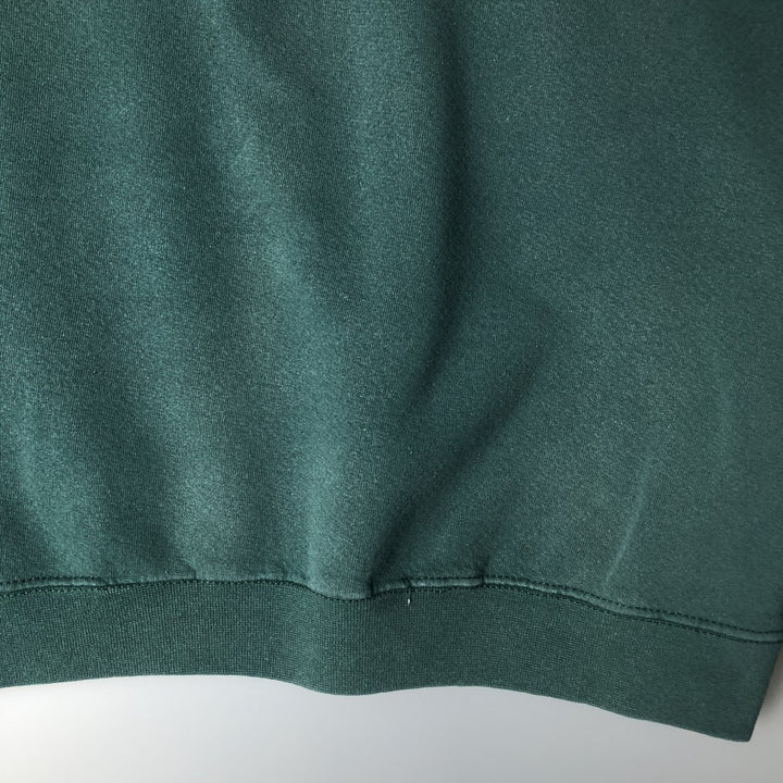 90s-00'S Vintage Nike Logo Sweatshirt, Made in USA, Men's Size Medium cotton green type Vintage Second Hand