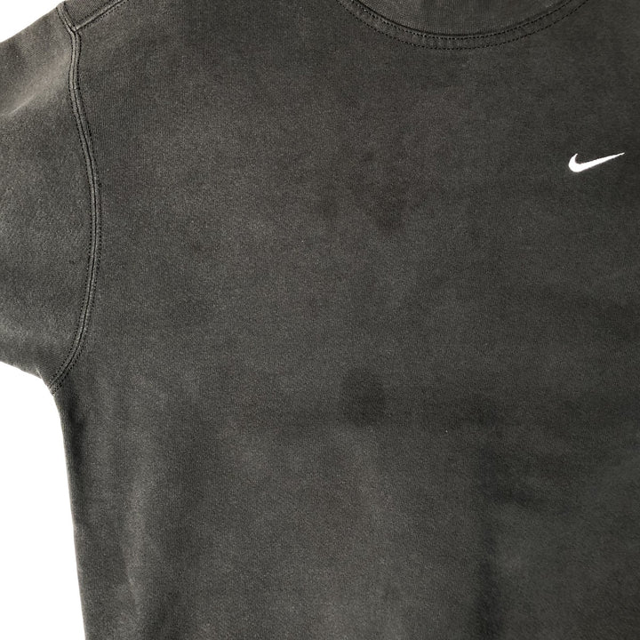 Vintage 90'S Nike One-Point Logo Sweatshirt, Made in USA, Men's Size Medium cotton black type Vintage Second Hand