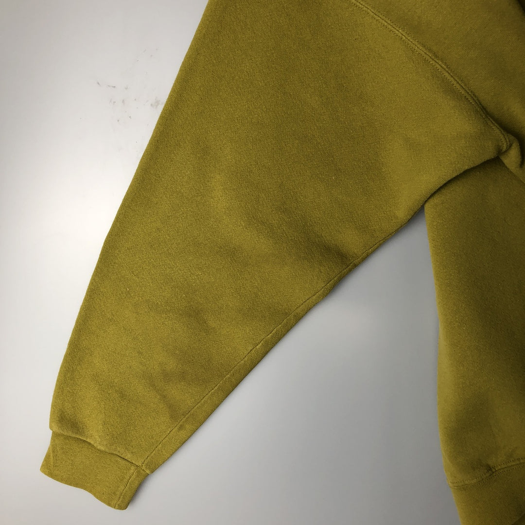 90'S Nike One Point Logo Sweatshirt Trainer Made in USA Men's XL Vintage cotton green type yellow green Vintage Second Hand