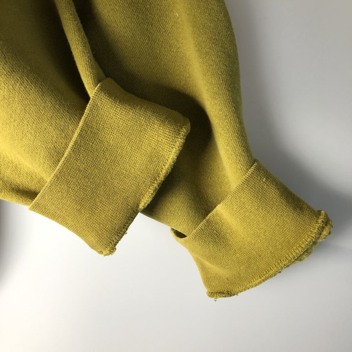 90'S Nike One Point Logo Sweatshirt Trainer Made in USA Men's XL Vintage cotton green type yellow green Vintage Second Hand