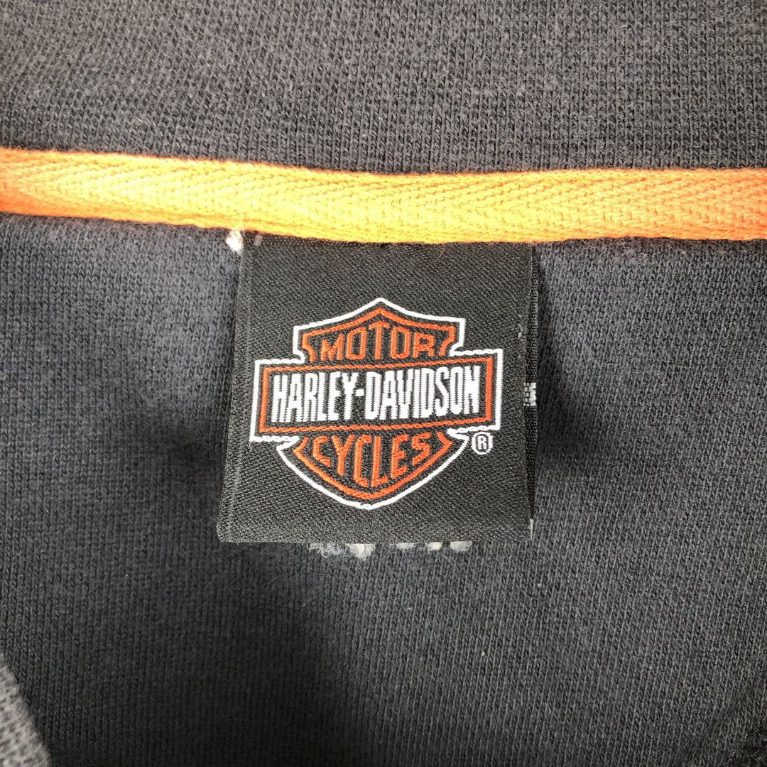 Harley-Davidson V-neck Advertising Sweatshirt, Men's XXL unclear black type Vintage Second Hand