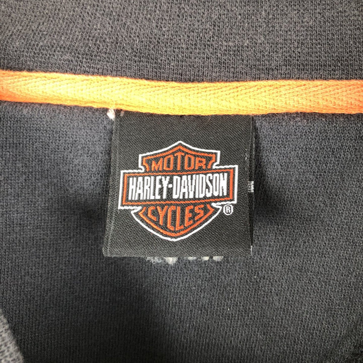 Harley-Davidson V-neck Advertising Sweatshirt, Men's XXL unclear black type Vintage Second Hand