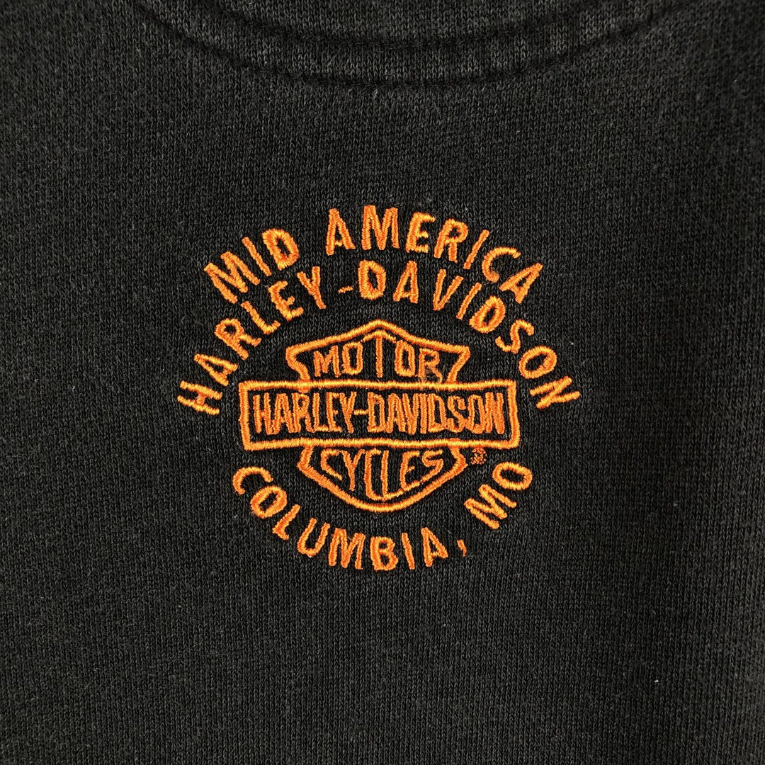 Harley-Davidson V-neck Advertising Sweatshirt, Men's XXL unclear black type Vintage Second Hand