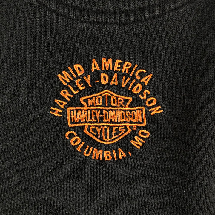 Harley-Davidson V-neck Advertising Sweatshirt, Men's XXL unclear black type Vintage Second Hand