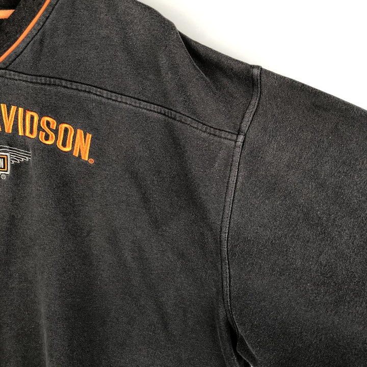 Harley-Davidson V-neck Advertising Sweatshirt, Men's XXL unclear black type Vintage Second Hand