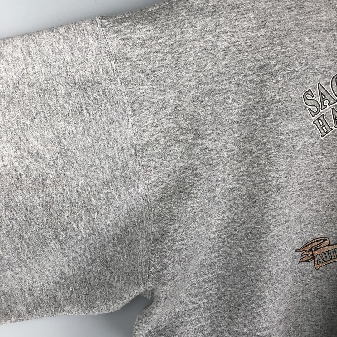 2000'S Harley-Davidson Fire Pattern Advertising Sweatshirt, Men's XXL unclear gray type Vintage Second Hand