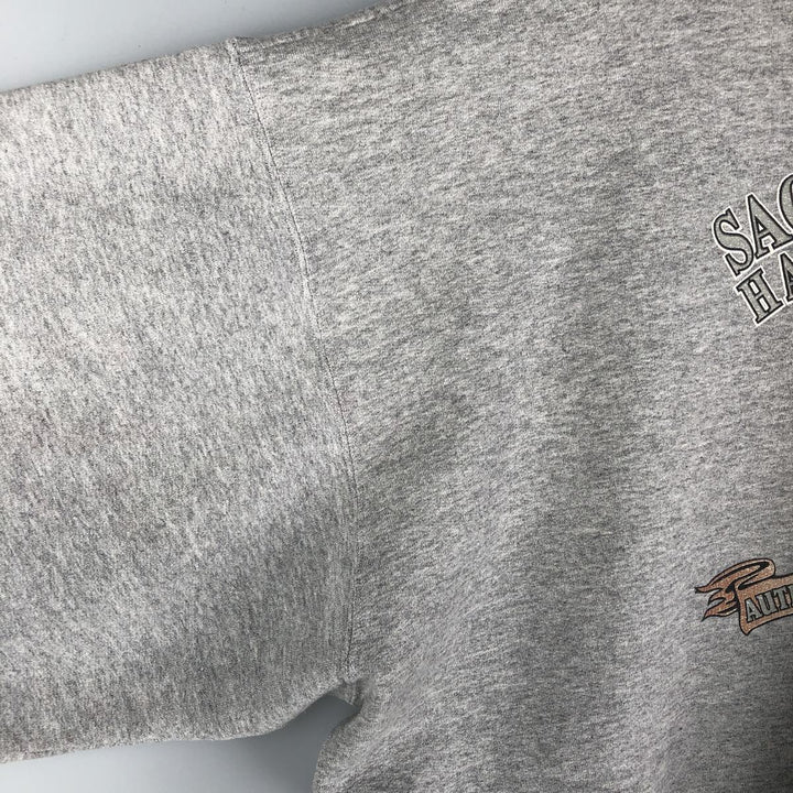 2000'S Harley-Davidson Fire Pattern Advertising Sweatshirt, Men's XXL unclear gray type Vintage Second Hand