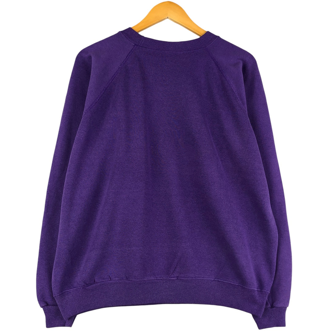 80's Hanes Blue Tag Hard Rock Cafe Advertising Sweatshirt Trainer Made in USA Men's XL cotton purple type Vintage Second Hand