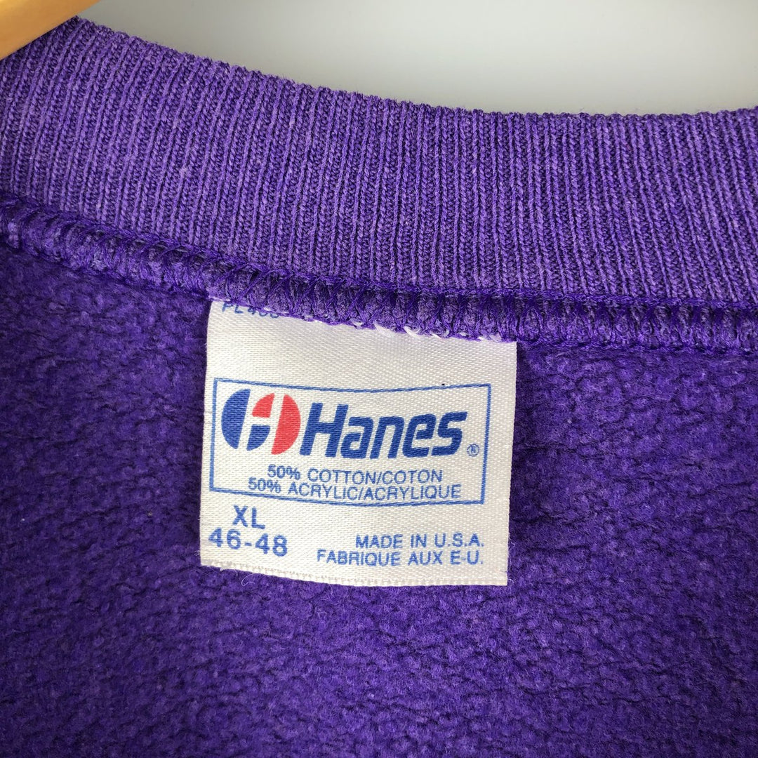 80's Hanes Blue Tag Hard Rock Cafe Advertising Sweatshirt Trainer Made in USA Men's XL cotton purple type Vintage Second Hand