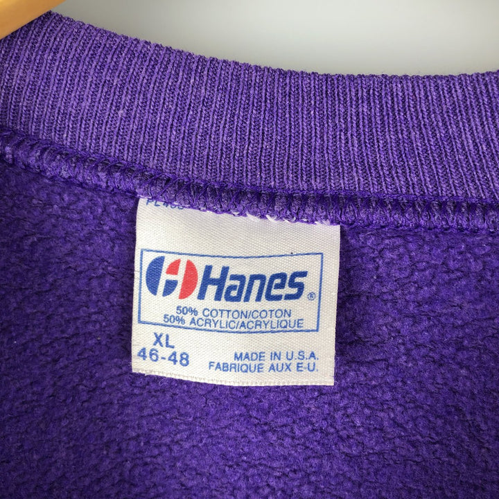 80's Hanes Blue Tag Hard Rock Cafe Advertising Sweatshirt Trainer Made in USA Men's XL cotton purple type Vintage Second Hand