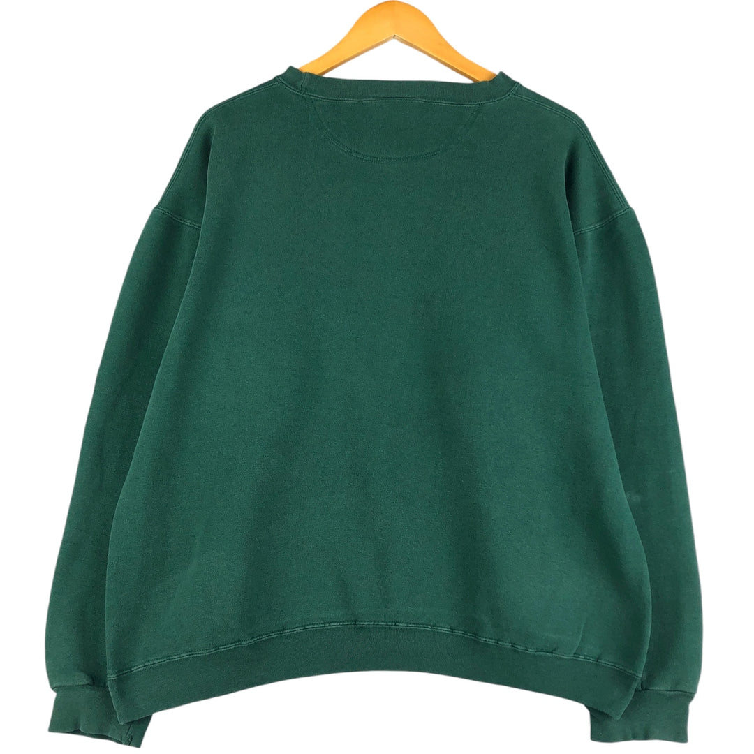 90'S Planet Hollywood Advertising Sweatshirt, Made in USA, Men's L, Vintage cotton dark green Vintage Second Hand