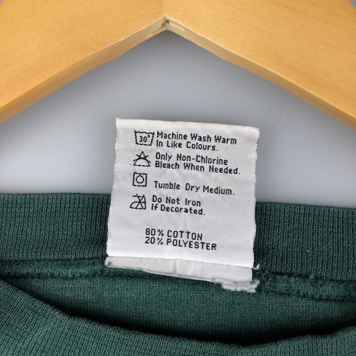 90'S Planet Hollywood Advertising Sweatshirt, Made in USA, Men's L, Vintage cotton dark green Vintage Second Hand