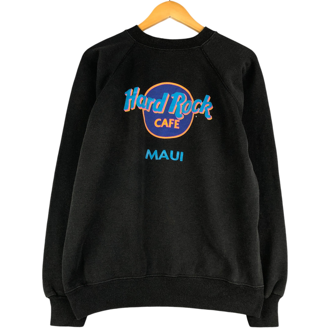 HARD ROCK CAFE Advertising Sweatshirt, Made in USA, Men's XL cotton black type Vintage Second Hand