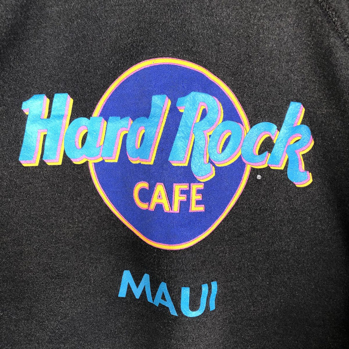 HARD ROCK CAFE Advertising Sweatshirt, Made in USA, Men's XL cotton black type Vintage Second Hand