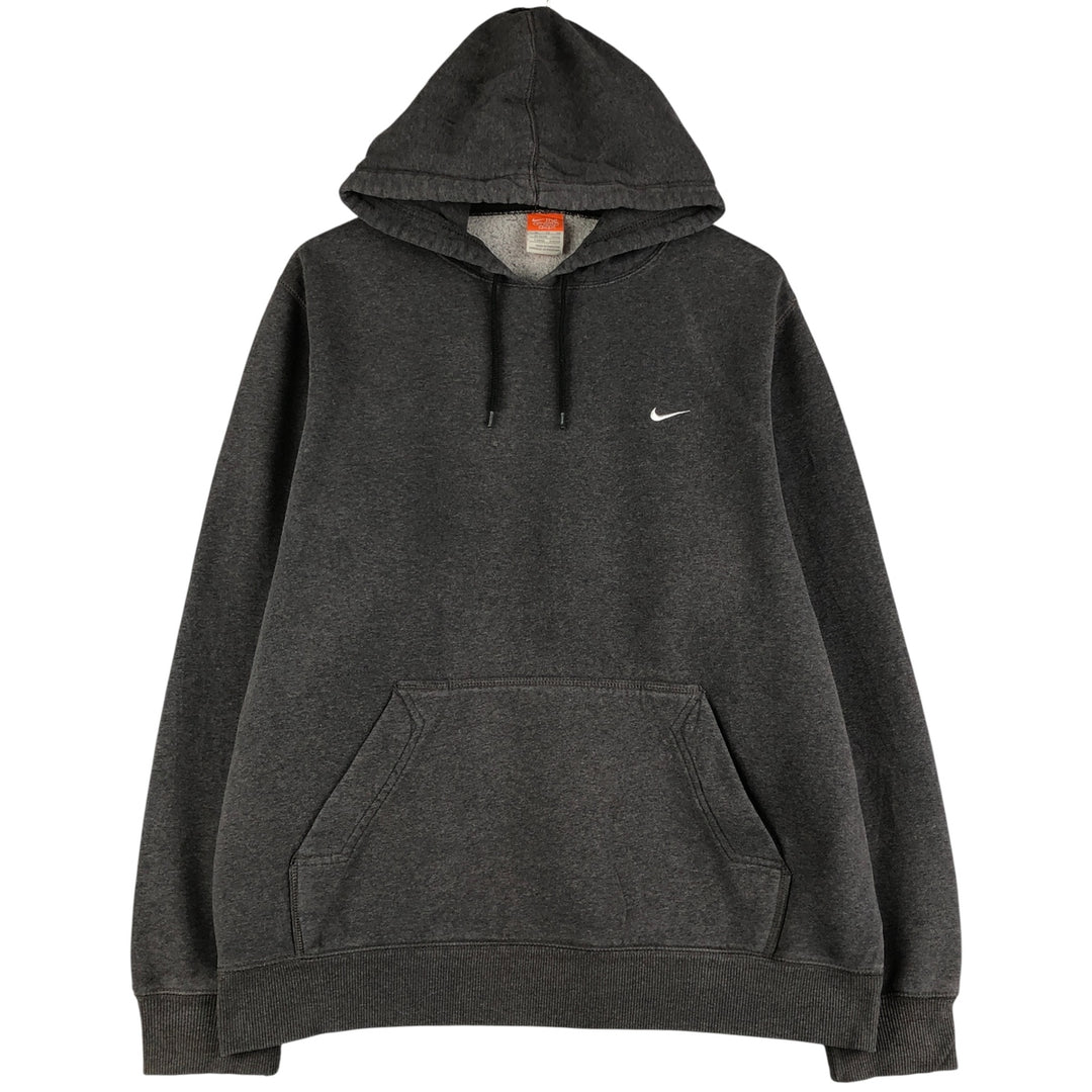Nike Sweat Pullover Hoodie Men's XL Size cotton Charcoal Vintage Second Hand