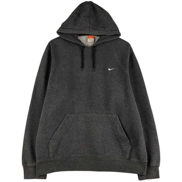 Nike Sweat Pullover Hoodie Men's XL Size cotton Charcoal Vintage Second Hand