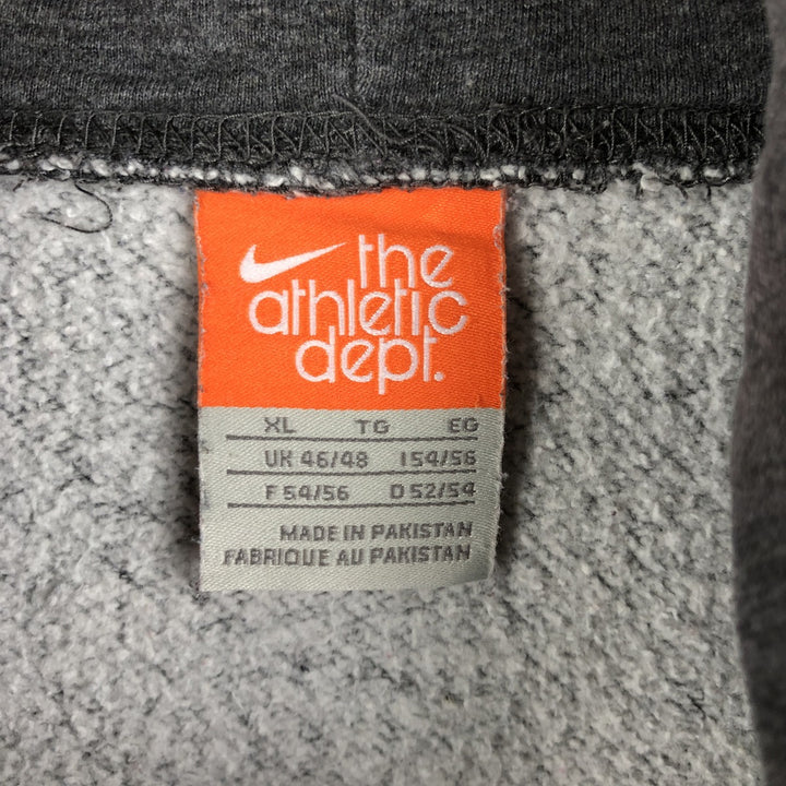 Nike Sweat Pullover Hoodie Men's XL Size cotton Charcoal Vintage Second Hand