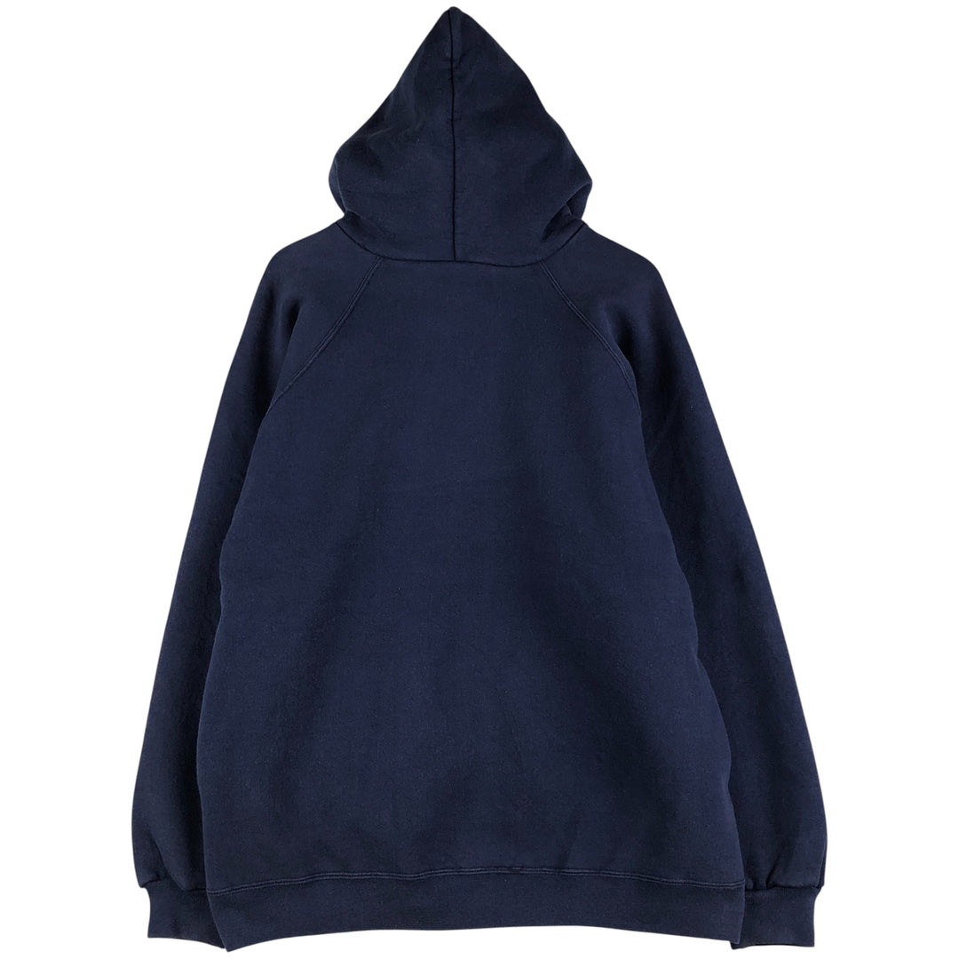 Vintage 90'S adidas Trefoil logo sweatshirt pullover hoodie, Made in USA, Men's XL cotton Navy blue Vintage Second Hand