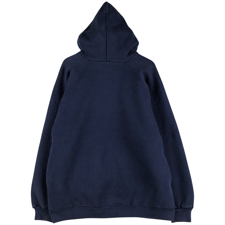 Vintage 90'S adidas Trefoil logo sweatshirt pullover hoodie, Made in USA, Men's XL cotton Navy blue Vintage Second Hand