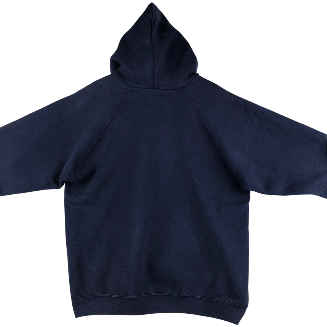 Vintage 90'S adidas Trefoil logo sweatshirt pullover hoodie, Made in USA, Men's XL cotton Navy blue Vintage Second Hand