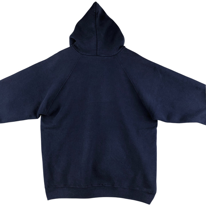 Vintage 90'S adidas Trefoil logo sweatshirt pullover hoodie, Made in USA, Men's XL cotton Navy blue Vintage Second Hand