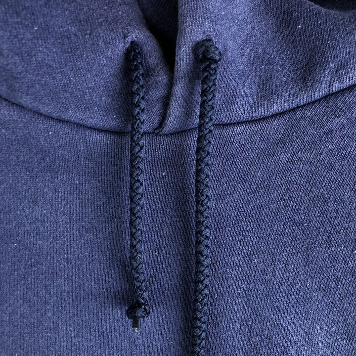 Vintage 90'S adidas Trefoil logo sweatshirt pullover hoodie, Made in USA, Men's XL cotton Navy blue Vintage Second Hand