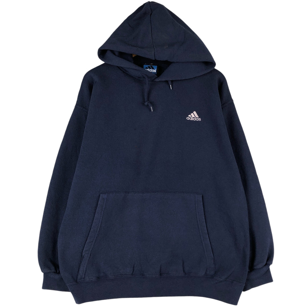 Vintage 90'S adidas Team pullover sweatshirt, Made in USA, Men's size M cotton navy blue type Vintage Second Hand