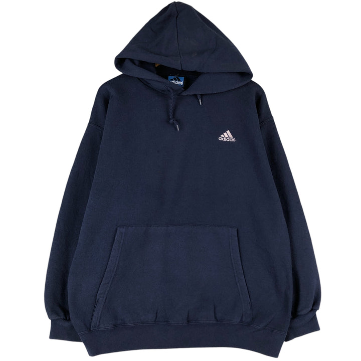 Vintage 90'S adidas Team pullover sweatshirt, Made in USA, Men's size M cotton navy blue type Vintage Second Hand