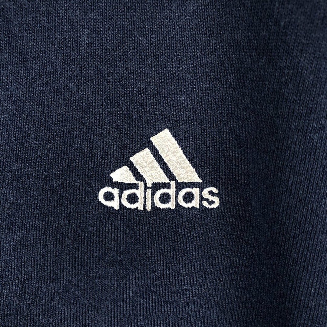 Vintage 90'S adidas Team pullover sweatshirt, Made in USA, Men's size M cotton navy blue type Vintage Second Hand