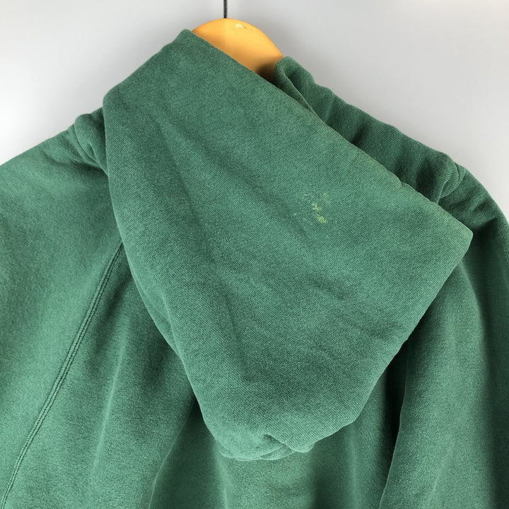 Vintage 90'S adidas Trefoil logo sweatshirt pullover hoodie, Made in USA, Men's XL cotton green type Vintage Second Hand