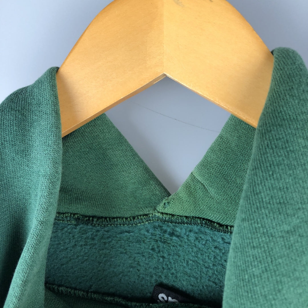 Vintage 90'S adidas Trefoil logo sweatshirt pullover hoodie, Made in USA, Men's XL cotton green type Vintage Second Hand