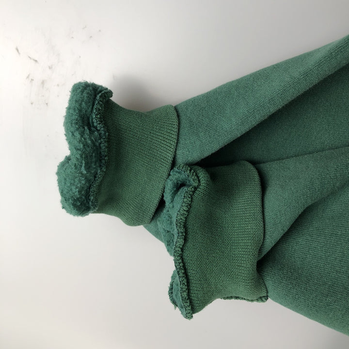 Vintage 90'S adidas Trefoil logo sweatshirt pullover hoodie, Made in USA, Men's XL cotton green type Vintage Second Hand