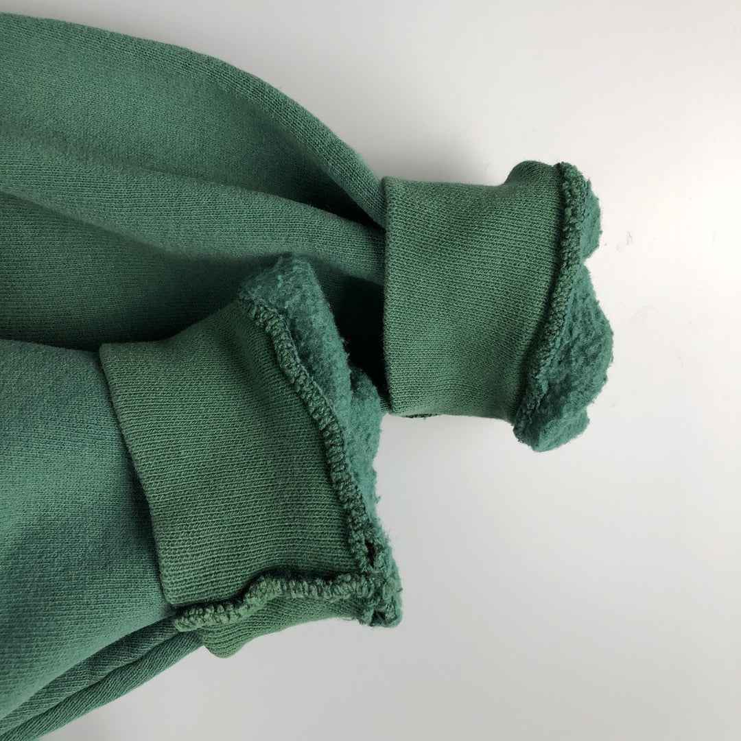 Vintage 90'S adidas Trefoil logo sweatshirt pullover hoodie, Made in USA, Men's XL cotton green type Vintage Second Hand