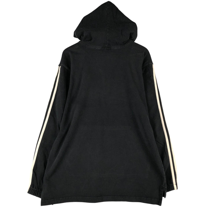 Vintage 90'S Adidas half-zip sweatshirt, size M, men's cotton black type Vintage Second Hand