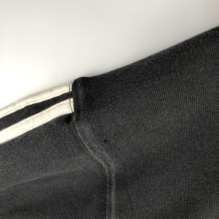 Vintage 90'S Adidas half-zip sweatshirt, size M, men's cotton black type Vintage Second Hand