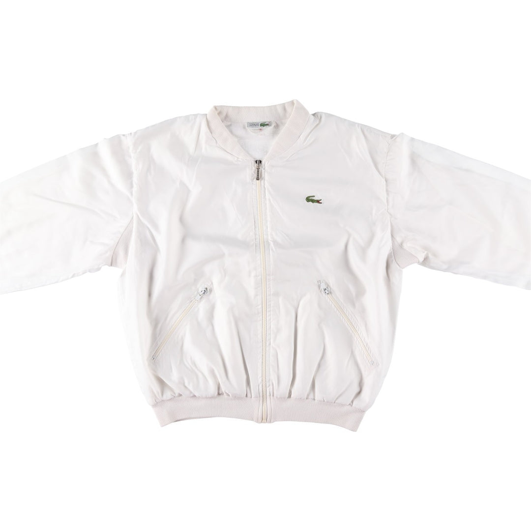 Vintage 1970'S Lacoste Chemise French Lacoste windbreaker, Made in France, Men's Size Medium polyester white type Vintage Second Hand