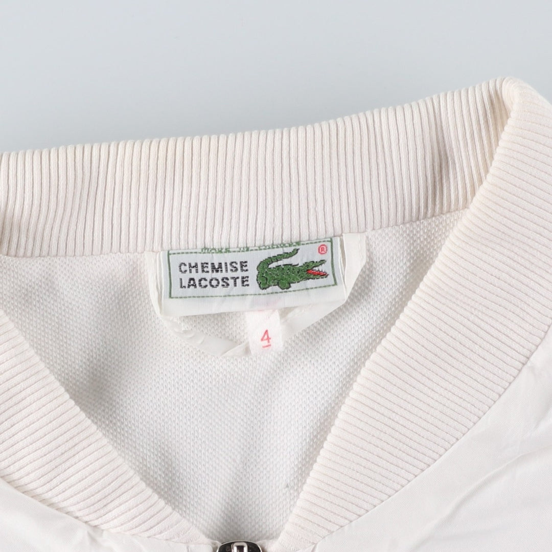Vintage 1970'S Lacoste Chemise French Lacoste windbreaker, Made in France, Men's Size Medium polyester white type Vintage Second Hand