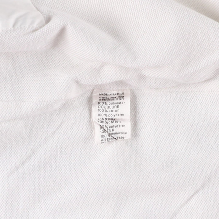 Vintage 1970'S Lacoste Chemise French Lacoste windbreaker, Made in France, Men's Size Medium polyester white type Vintage Second Hand