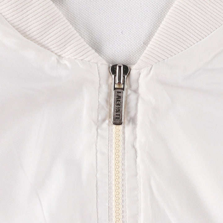 Vintage 1970'S Lacoste Chemise French Lacoste windbreaker, Made in France, Men's Size Medium polyester white type Vintage Second Hand