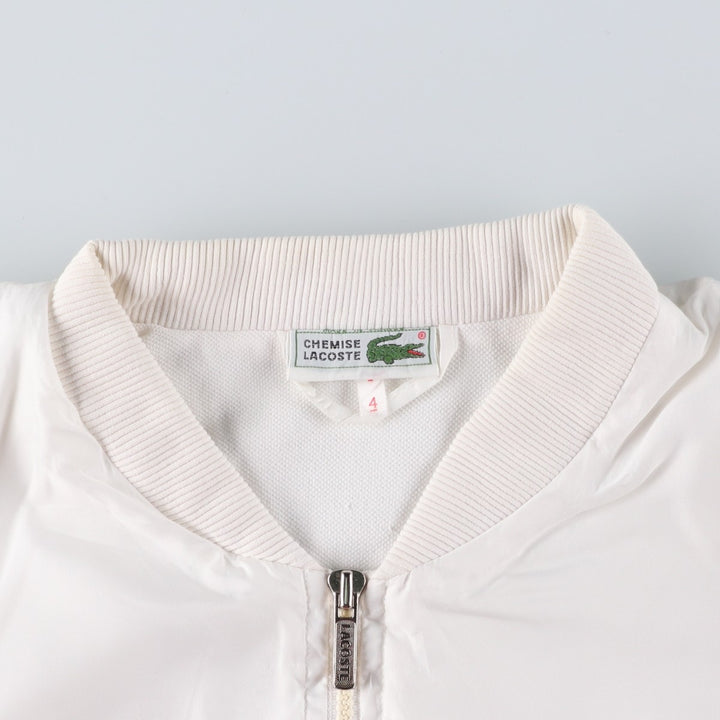 Vintage 1970'S Lacoste Chemise French Lacoste windbreaker, Made in France, Men's Size Medium polyester white type Vintage Second Hand