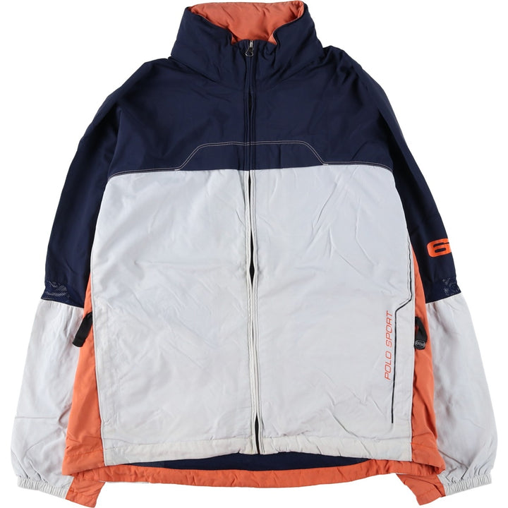 Ralph Lauren POLO SPORT nylon jacket for men, size L Nylon navy blue type Vintage Second Hand