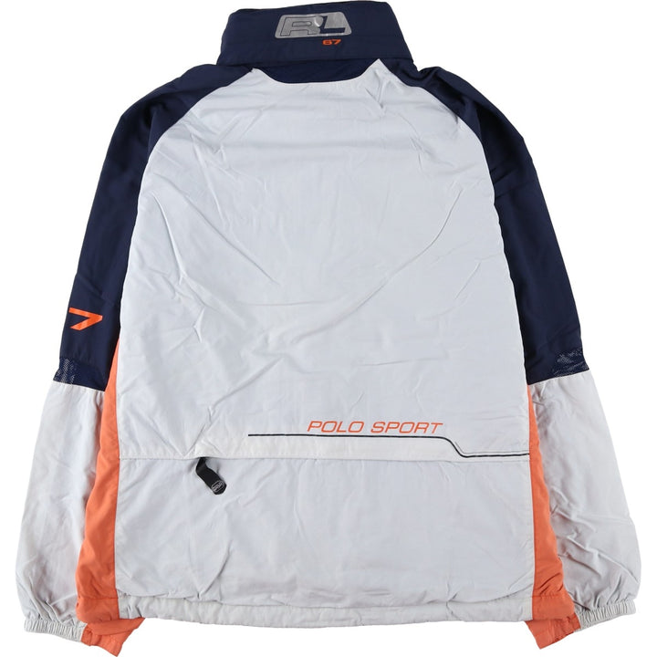 Ralph Lauren POLO SPORT nylon jacket for men, size L Nylon navy blue type Vintage Second Hand