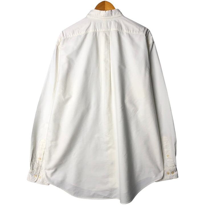 Ralph Lauren Classic Fit Long Sleeve Button Down Shirt Men's XL cotton white type Vintage Second Hand