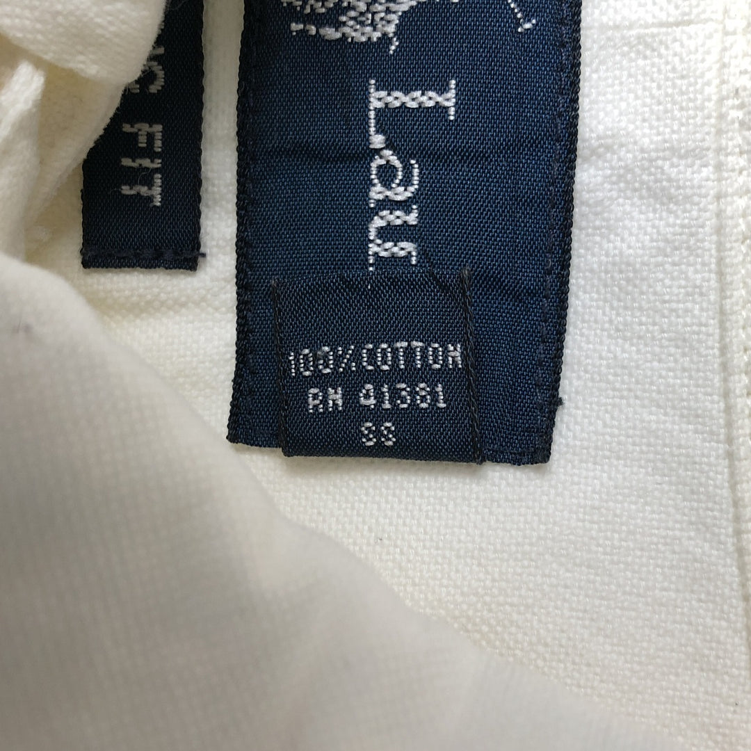 Ralph Lauren Classic Fit Long Sleeve Button Down Shirt Men's XL cotton white type Vintage Second Hand