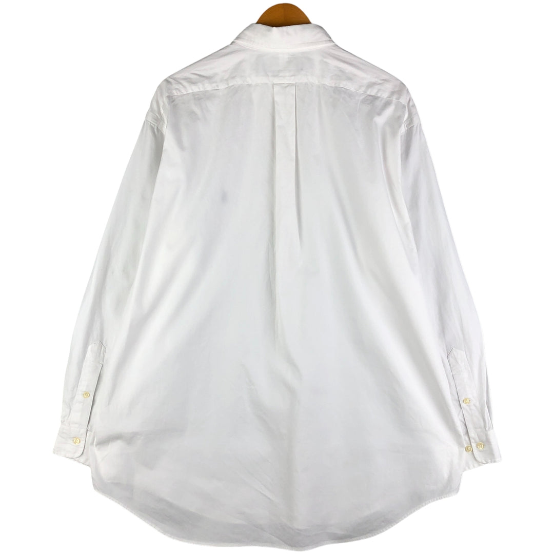Ralph Lauren Classic Fit Long Sleeve Button Down Shirt Men's XL cotton white type Vintage Second Hand