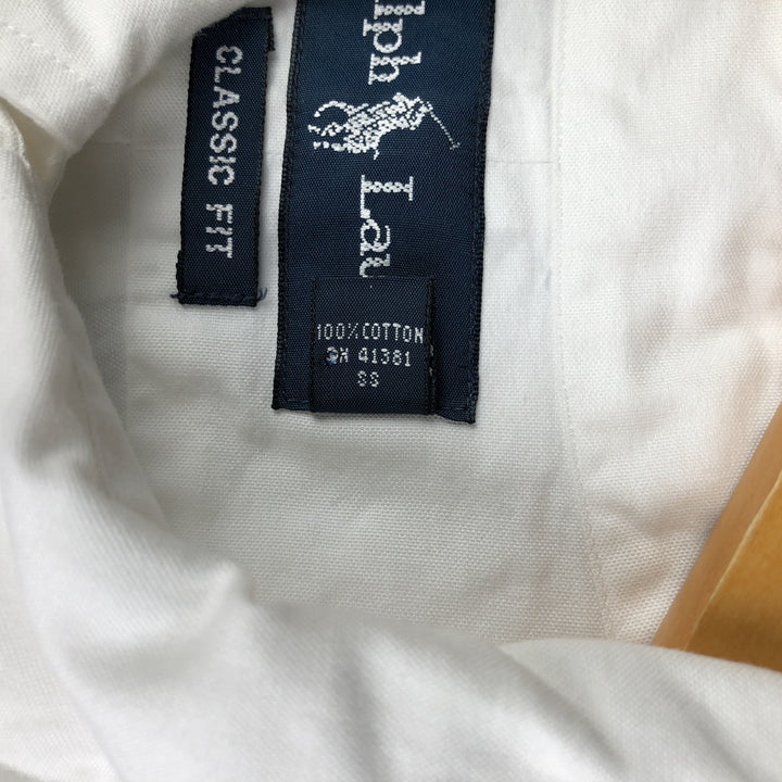 Ralph Lauren Classic Fit Long Sleeve Button Down Shirt Men's XL cotton white type Vintage Second Hand