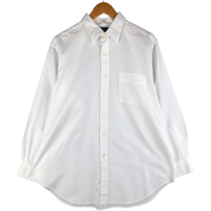Ralph Lauren POLO by Ralph Lauren ANDREW long sleeve cotton shirt, men's size L cotton white type Vintage Second Hand